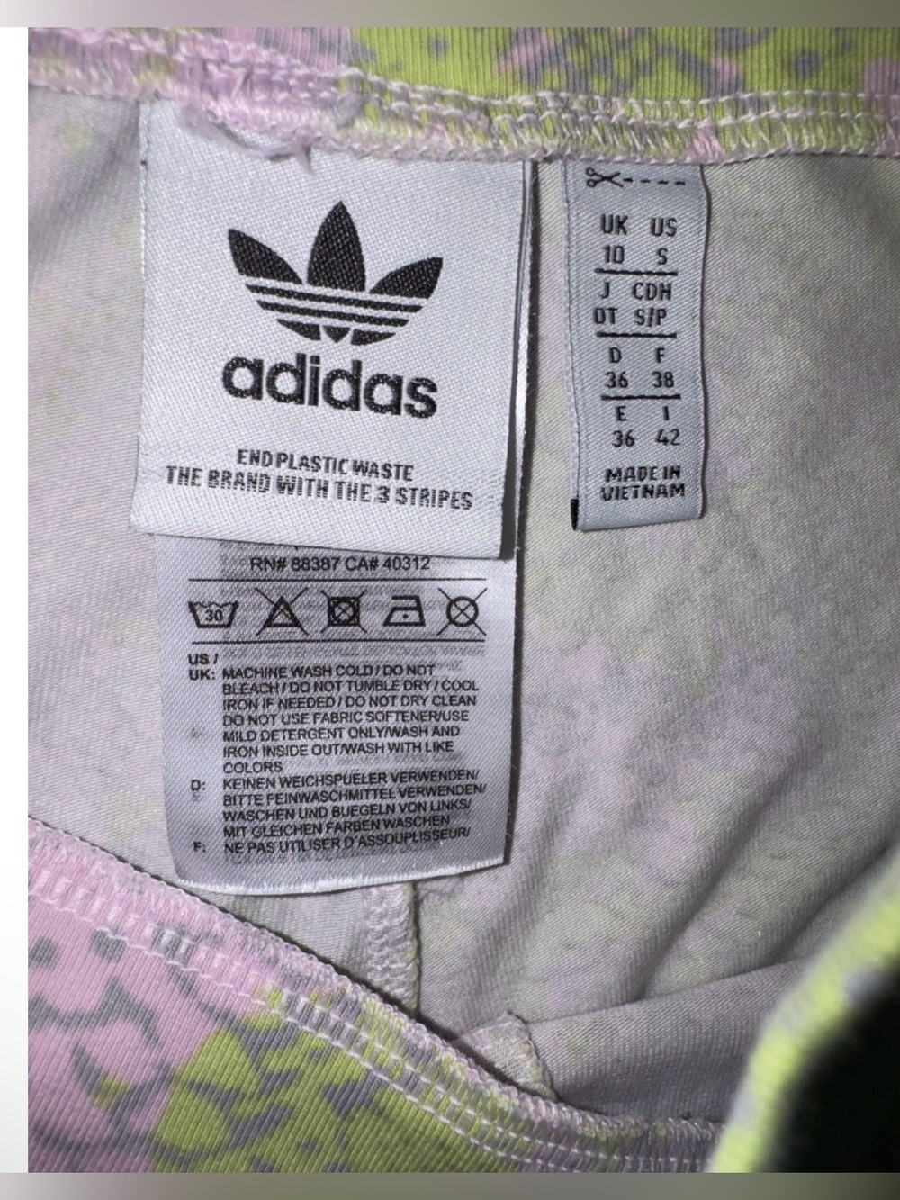 Adidas Originals Snake Print Bike Shorts Small - Picture 9 of 12
